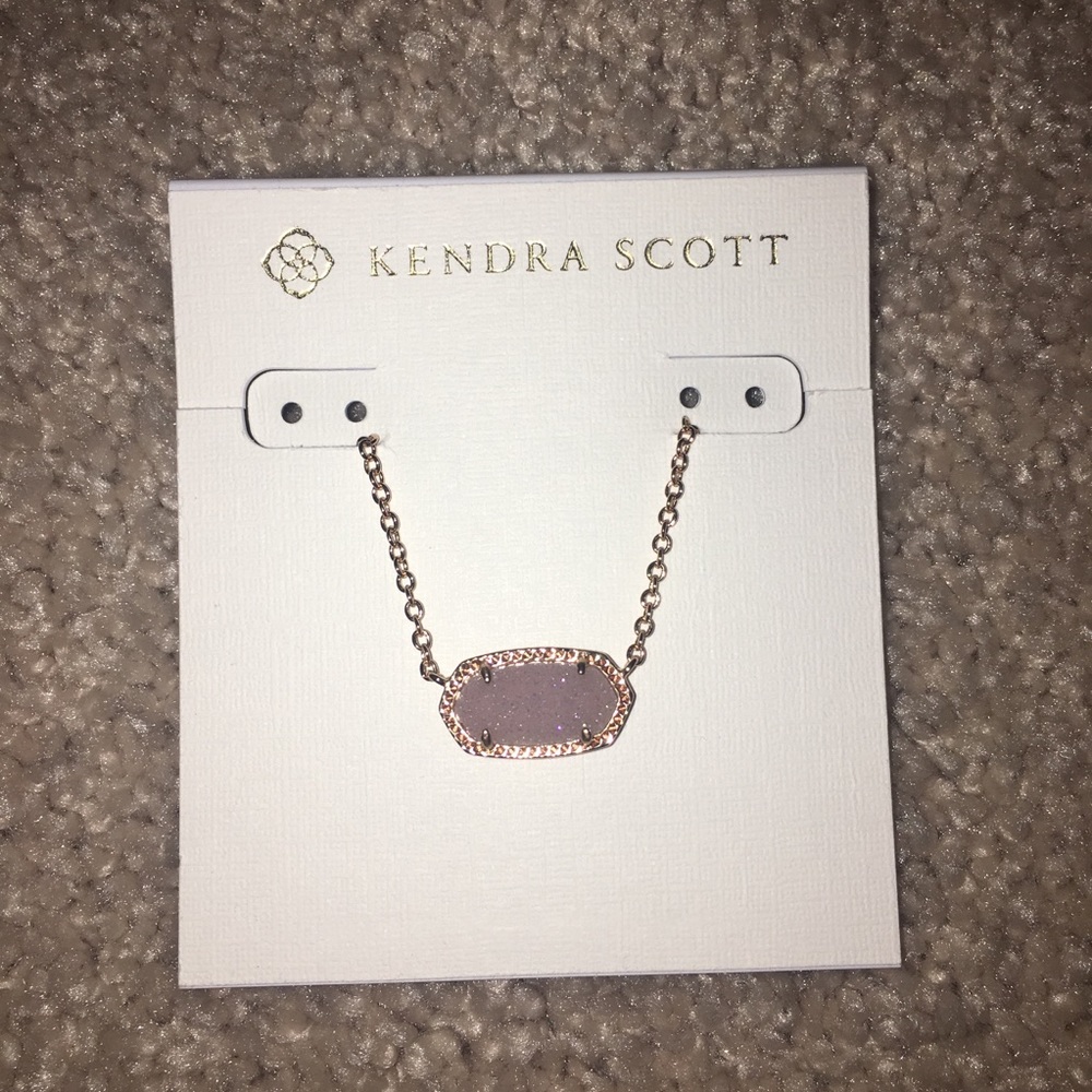 Kendra Scott Elisa Rose Gold with Light Pink Drusy